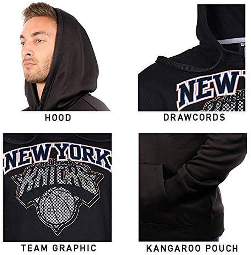 Adults NBA Official Classic Embroidered Hoodie Sweatshirt